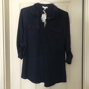 NWT Kenar navy blue shirt.